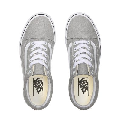 Vans Old Skool - Kadın Spor Ayakkabı (Gümüş)